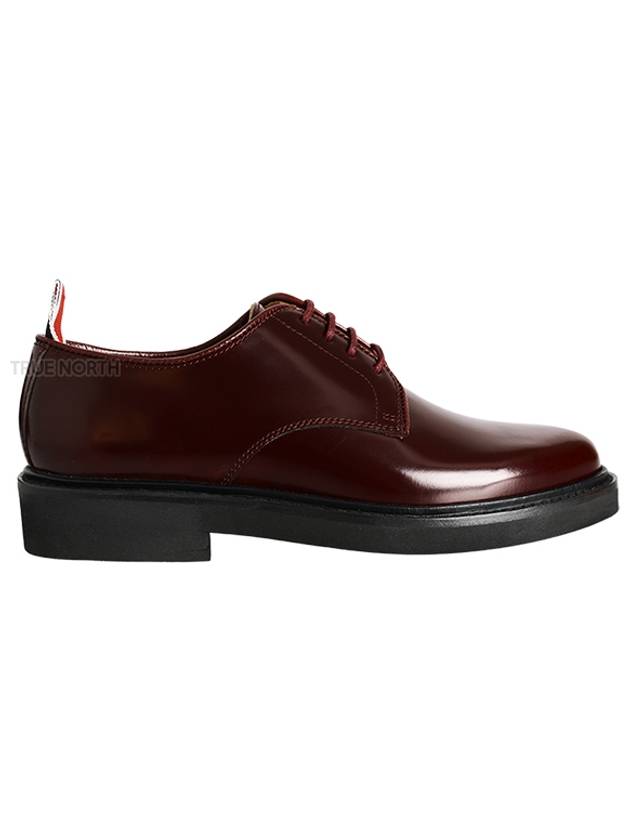 RWB tab lace-up loafers burgundy - THOM BROWNE - BALAAN.