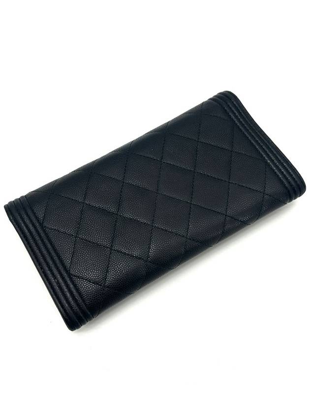 Boy Caviar Flap Long Wallet - CHANEL - BALAAN 5