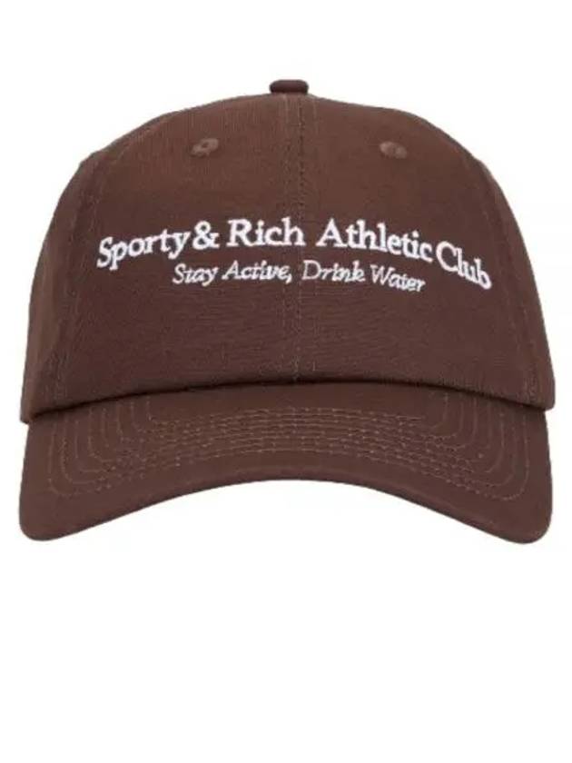 Athletic Club Cotton Ball Cap Chocolate - SPORTY & RICH - BALAAN 2