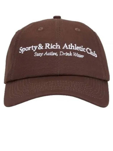 Athletic Club Hat ChocolateWhite ACAW2316CH 10 - SPORTY & RICH - BALAAN 1