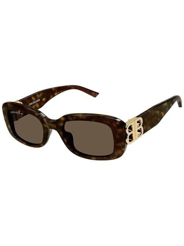 Eyewear Rectangle Acetate Sunglasses Havana - BALENCIAGA - BALAAN 3