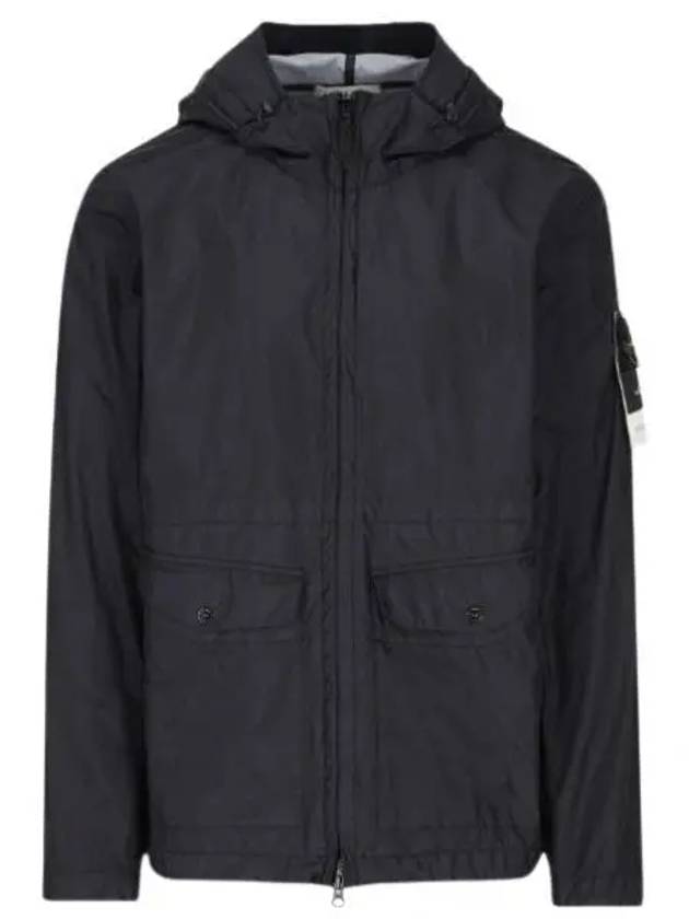 Membrana 3L TC Hooded Jacket Blue - STONE ISLAND - BALAAN 2