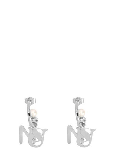 Sunnei Logo Pearl Earrings - SUNNEI - BALAAN 1