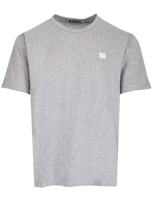 Nash Face Short Sleeve T-Shirt Grey - ACNE STUDIOS - BALAAN 1