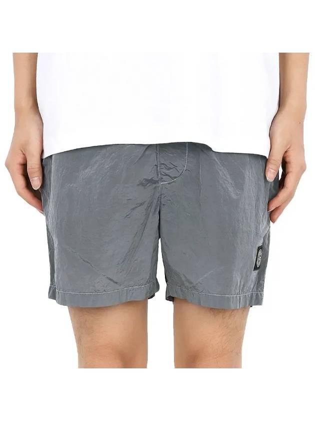 Swimming Nylon Trunk Shorts  Light Grey - STONE ISLAND - BALAAN 3