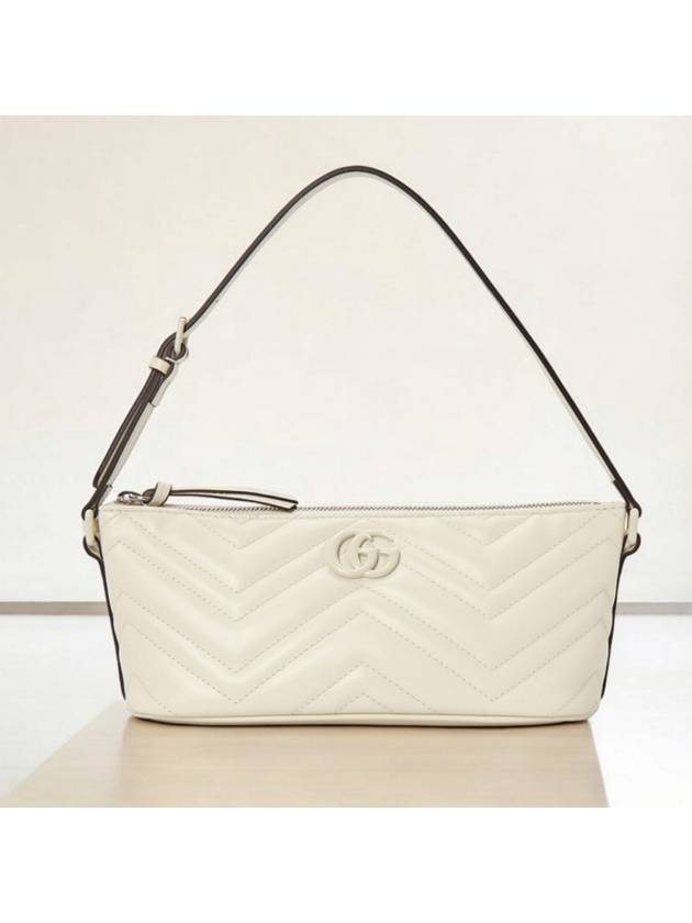 GG Marmont Matelassé Shoulder Bag White - GUCCI - BALAAN 6