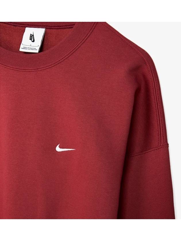 NRG Solo Swoosh Crew Neck Fleece Sweatshirt Cedar - NIKE - BALAAN 3