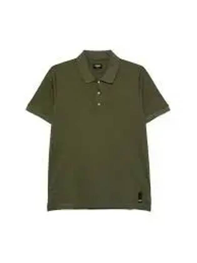 Embossed Logo Polo Shirt Green - FENDI - BALAAN 2