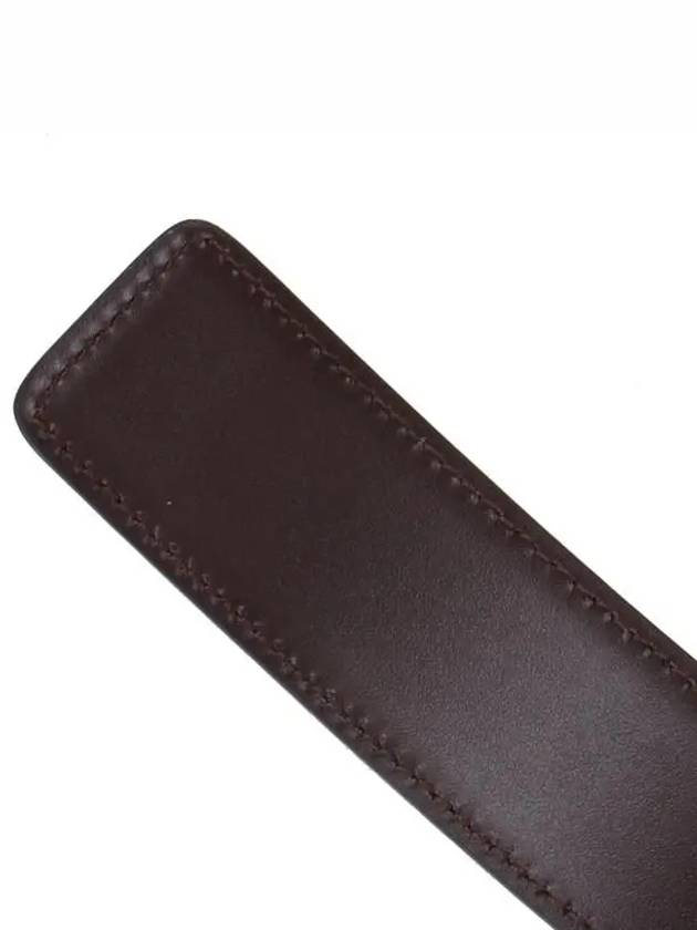 Double Gancini Reversible Leather Belt Black Auburn - SALVATORE FERRAGAMO - BALAAN 9