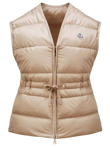 Nai Down Vest Beige - MONCLER - BALAAN 1