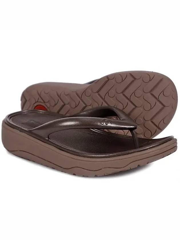 Relieff Metallic Recovery Toe Post Slippers Dark Brown - FITFLOP - BALAAN 3