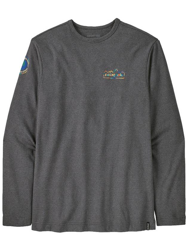 Men's Lightweight Unity Fitz Wildrise Long Sleeve T-Shirt Ink Black - PATAGONIA - BALAAN 1