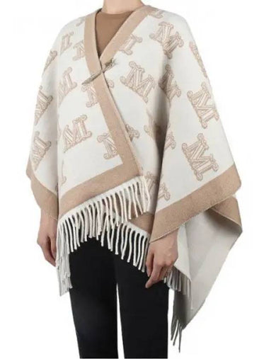 Women s Frine Virgin Wool Cape Vanilla 005 271785 1119583 - MAX MARA - BALAAN 1