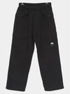 Flatt Nylon Loose Utility Straight Pants Black - CP COMPANY - BALAAN 2