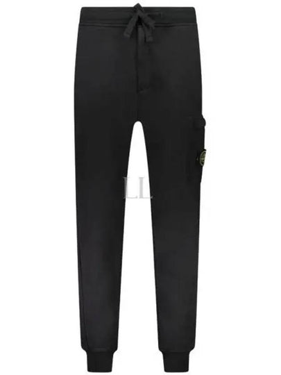 Cotton Fleece Cargo Truck Pants Black - STONE ISLAND - BALAAN 2