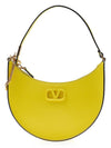 V Logo Chain Hobo Shoulder Bag Yellow - VALENTINO - BALAAN 2