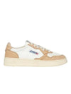 Women's Medalist Bi-Color Low-Top Sneakers Beige - AUTRY - BALAAN 2