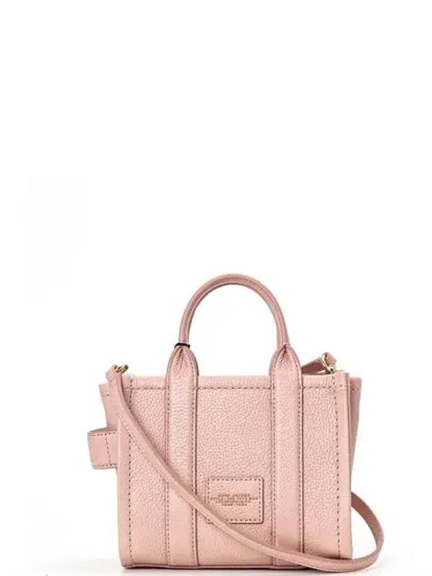 Mini Micro Leather Tote Bag Rose - MARC JACOBS - BALAAN 4