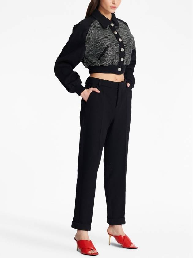 23 fw CUFFED wool crepe trousers BF0PM010WB86 0PA B0230940212 - BALMAIN - BALAAN 4