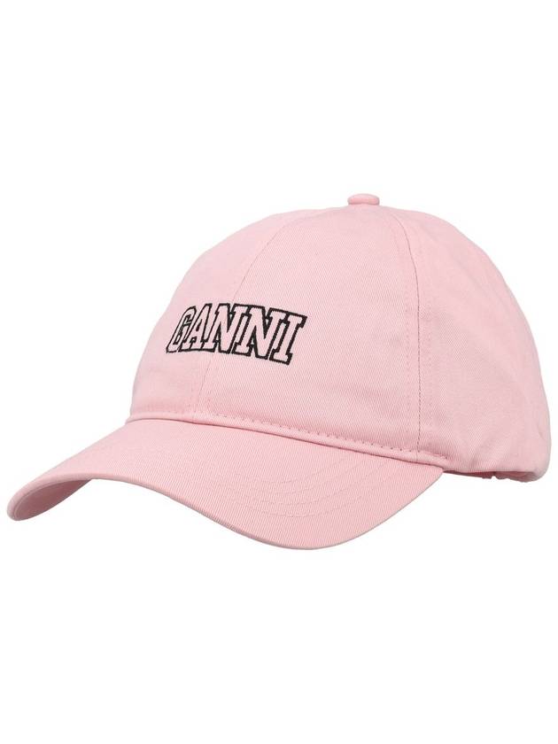 Embroid Logo Ball Cap Lilac - GANNI - BALAAN 2