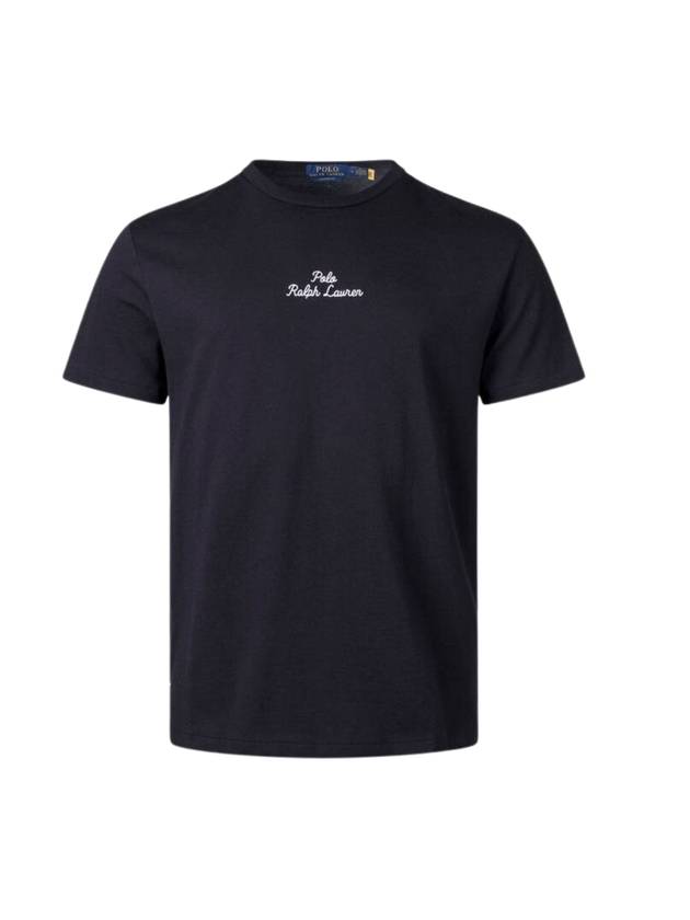 Embroidered Logo Cotton Short Sleeve T-shirt Black - POLO RALPH LAUREN - BALAAN 1