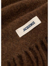 Jacquemus Reshap Caro Muffler Scarf Brown Unisex - JACQUEMUS - BALAAN 8