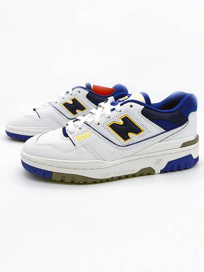 550 Lakers Logo Low Top Sneakers Infinity Blue White - NEW BALANCE - BALAAN 2