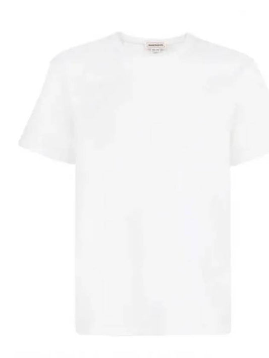 Back Graffiti Logo Short Sleeve T-Shirt White - ALEXANDER MCQUEEN - BALAAN 2