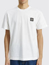 Logo Patch Short Sleeves T-Shirt White - STONE ISLAND - BALAAN 2