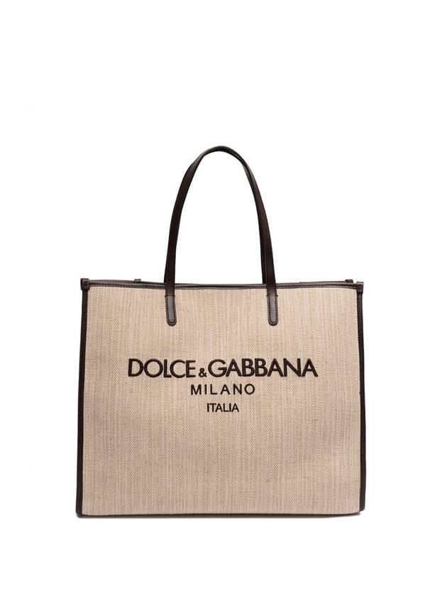 Logo Tote Bag Beige - DOLCE&GABBANA - BALAAN 1