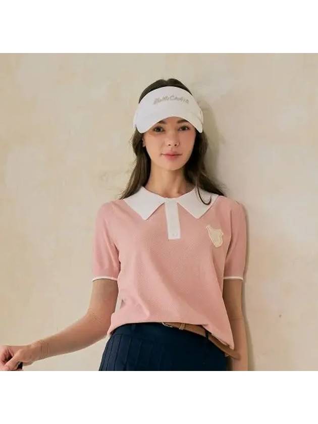 Waffle color scheme short sleeve pink - BENECIA12 - BALAAN 1