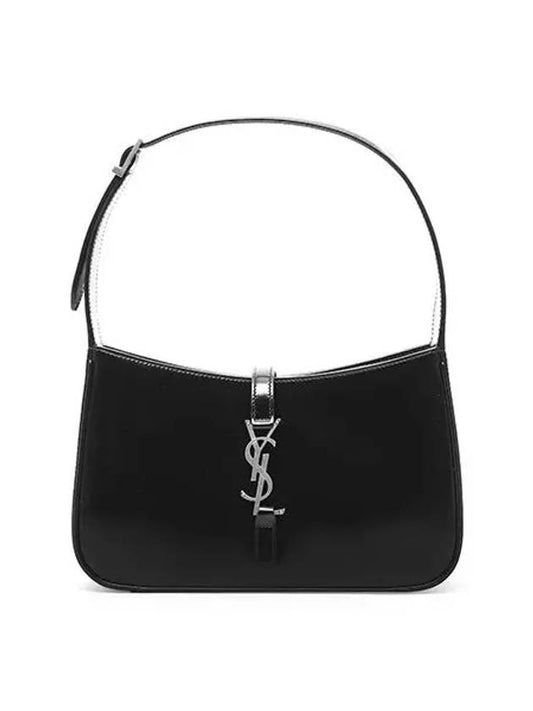 Leather Hobo Shoulder Bag Black - SAINT LAURENT - BALAAN 2