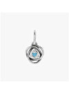 Sea Aqua Eternity Circle Dangle Bracelet Charm Silver Blue - PANDORA - BALAAN 5