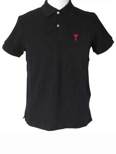 24SS Men's Heart Logo Collar Neck PK Polo T-shirt BFUPL001 760 - AMI - BALAAN 2