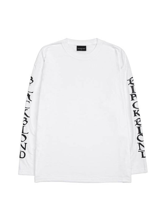 Ancient Logo Long Sleeve T-Shirt White - BLACKBLOND - BALAAN 1