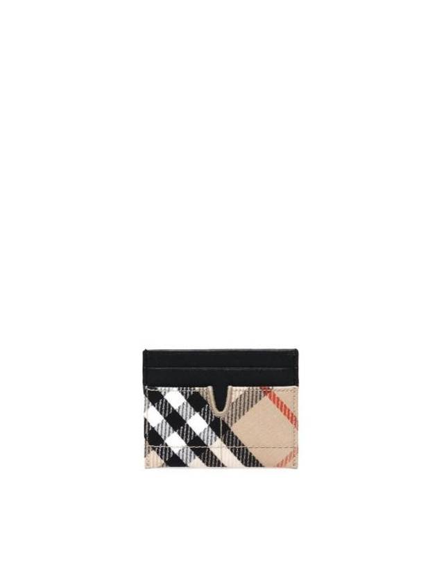 Snip Check Card Wallet Sand - BURBERRY - BALAAN 3