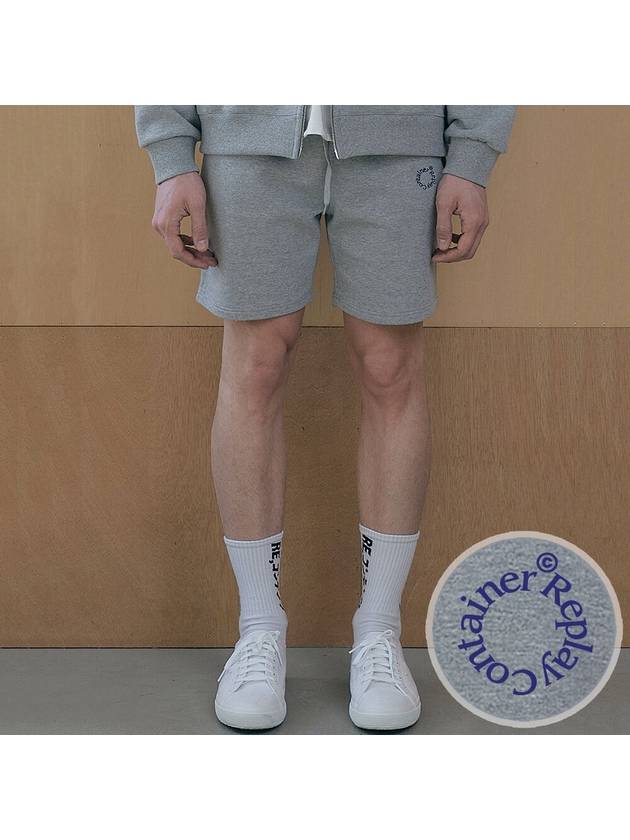 RC round logo sweat shorts gray - REPLAYCONTAINER - BALAAN 2