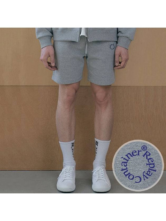 RC round logo sweat shorts gray - REPLAYCONTAINER - BALAAN 1