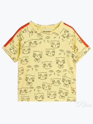 Kids short sleeved t shirt 2422014123 YELLOW - MINI RODINI - BALAAN 1