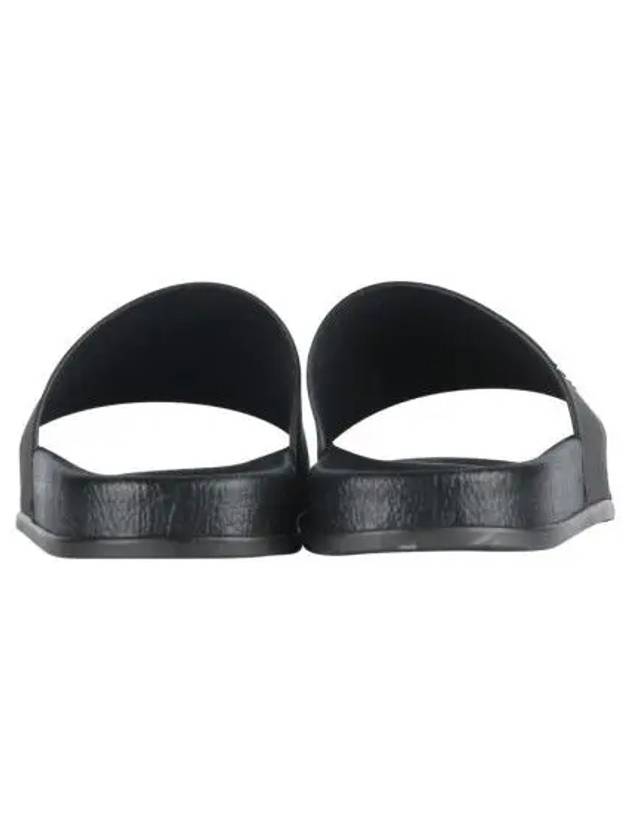 Men's Logo Rubber Slippers Black - MAISON MARGIELA - BALAAN 5