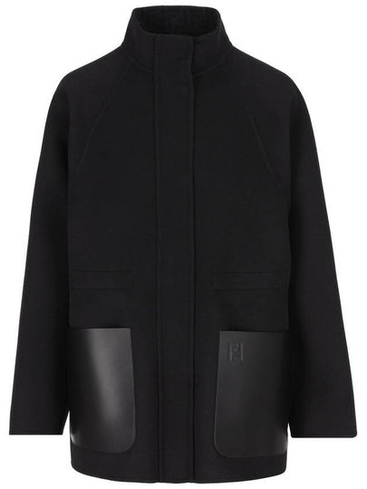 Wool Jacket Black - FENDI - BALAAN 2