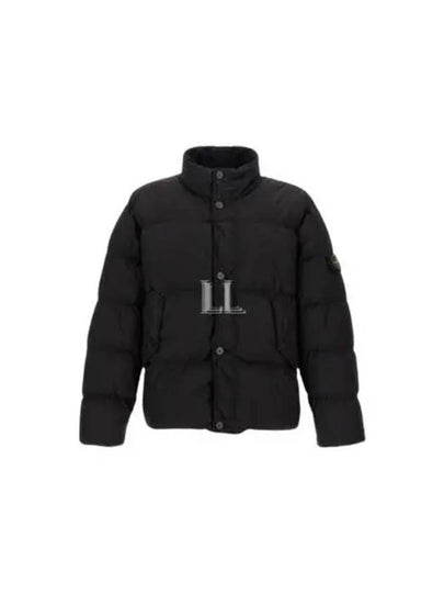 Garment Dyed Crinkle Reps Down Padding Black - STONE ISLAND - BALAAN 2