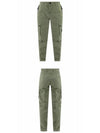 Wappen Patch Old Treatment Slim Fit Cargo Straight Pants Musk Green - STONE ISLAND - BALAAN 5