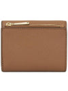 Carmen Medium Saffiano Leather Tri-Fold Half Wallet Brown - MICHAEL KORS - BALAAN 3