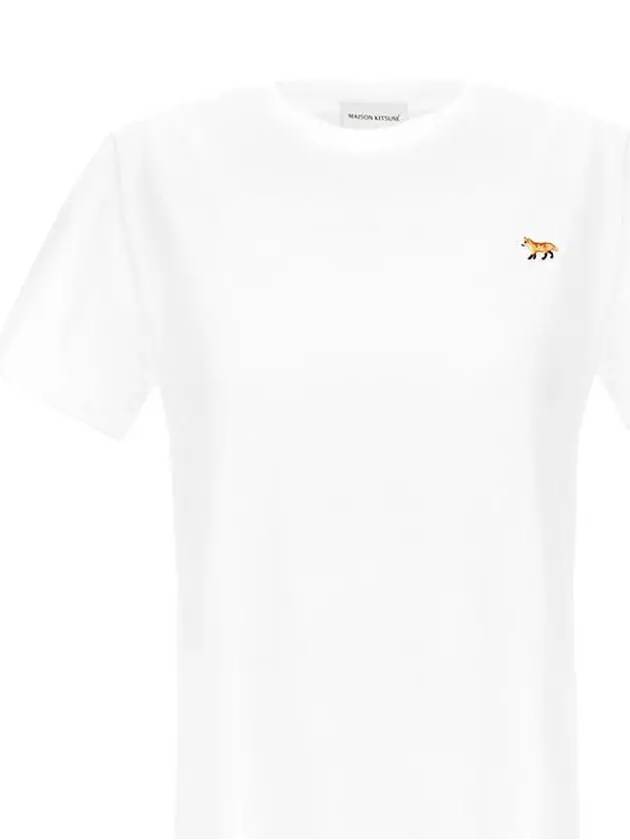 Baby Fox Patch Regular Short Sleeve T-Shirt White - MAISON KITSUNE - BALAAN 3