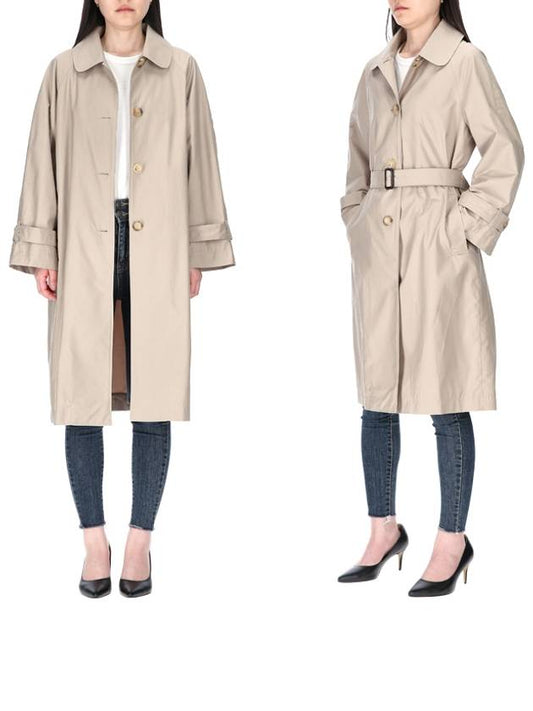 The Cube FTRENCH 2419021084600 013 Twill Trench Coat Coat - MAX MARA - BALAAN 1