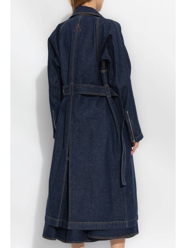 Coat AA9M03325T537516 BLEU DENIM BLUE - ALAIA - BALAAN 5