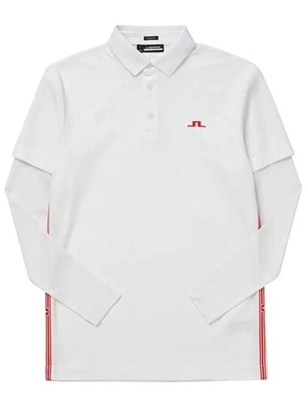 Liam Regular Fit Long Sleeve Polo Shirt White - J.LINDEBERG - BALAAN 4