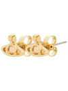 Nano Solitaire Crystal Earrings Gold - VIVIENNE WESTWOOD - BALAAN 3