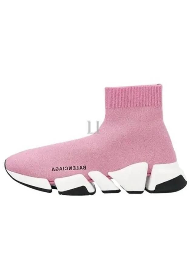 Speed ​​2.0 High Top Sneakers Pink - BALENCIAGA - BALAAN 2